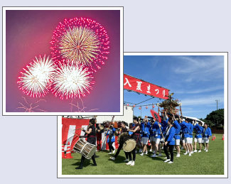 喜入夏祭りの花火