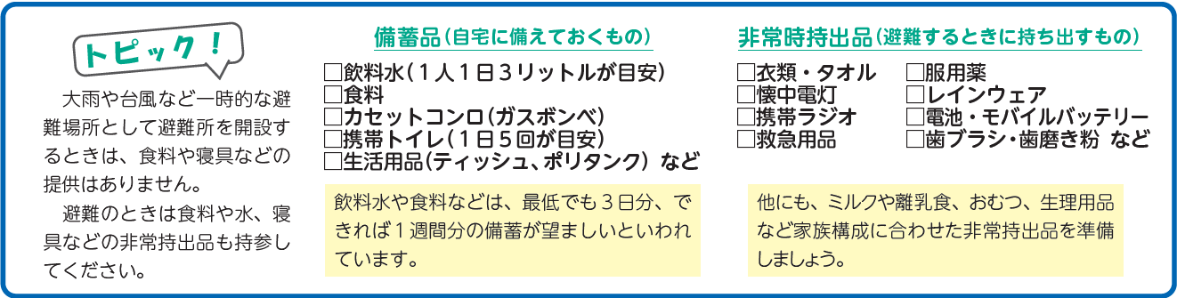 備蓄品トピック