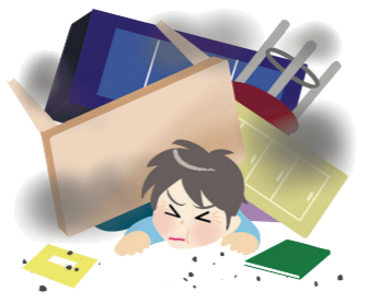 家具の転倒画像