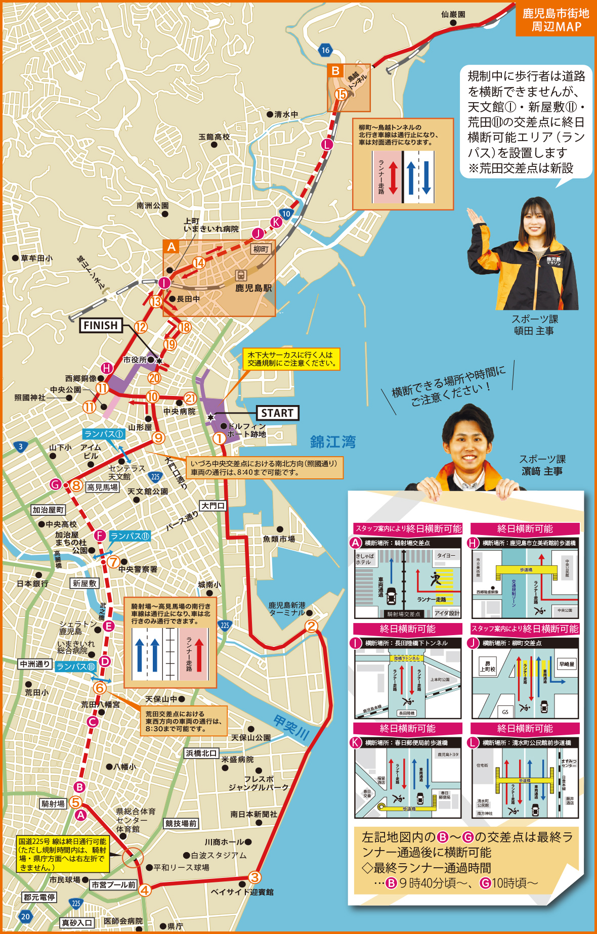 鹿児島市街地周辺MAP