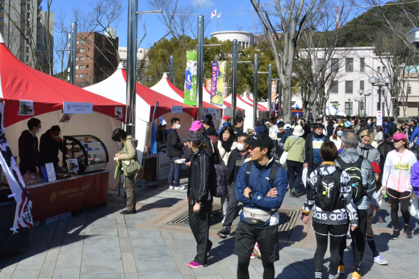 中央公園でのおもてなし