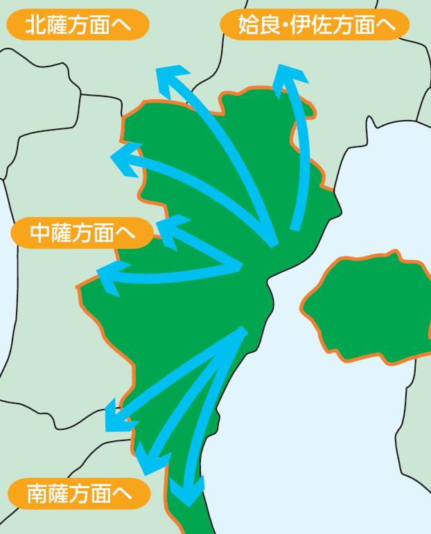 広域避難のイメージ