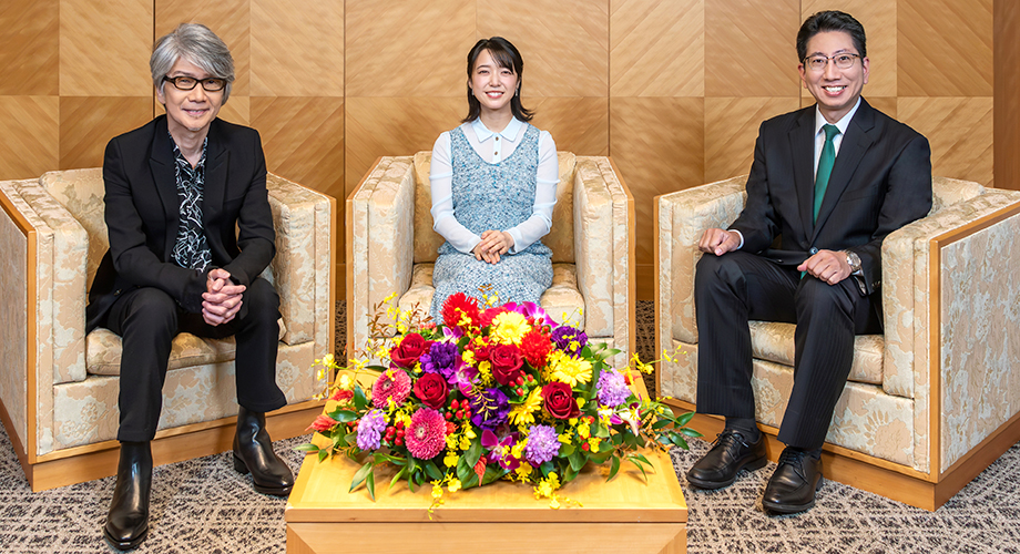 新春対談 吉俣良さん 上白石萌音さん 下鶴市長