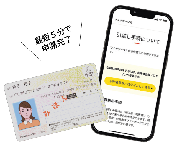 最短5分で申請完了