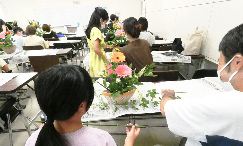 親子華道教室（谷山市民会館）