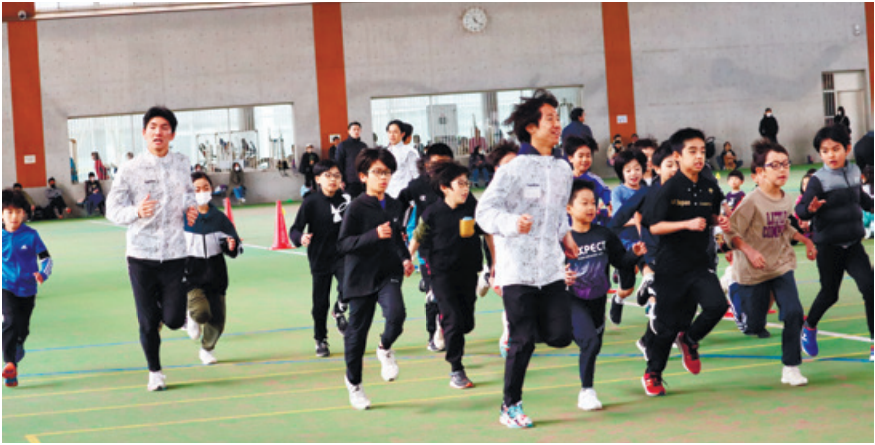 ②駅伝選手と走ろう！小学生走り方教室