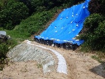 がけ地応急防災工事の補助