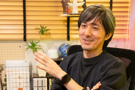 田中さんインタビュー風景 