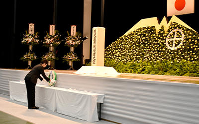 平和の誓いを新たに 市出身戦没者を追悼