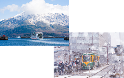 白銀に包まれた街並み