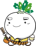 市食育推進キャラクター「でこん丸」